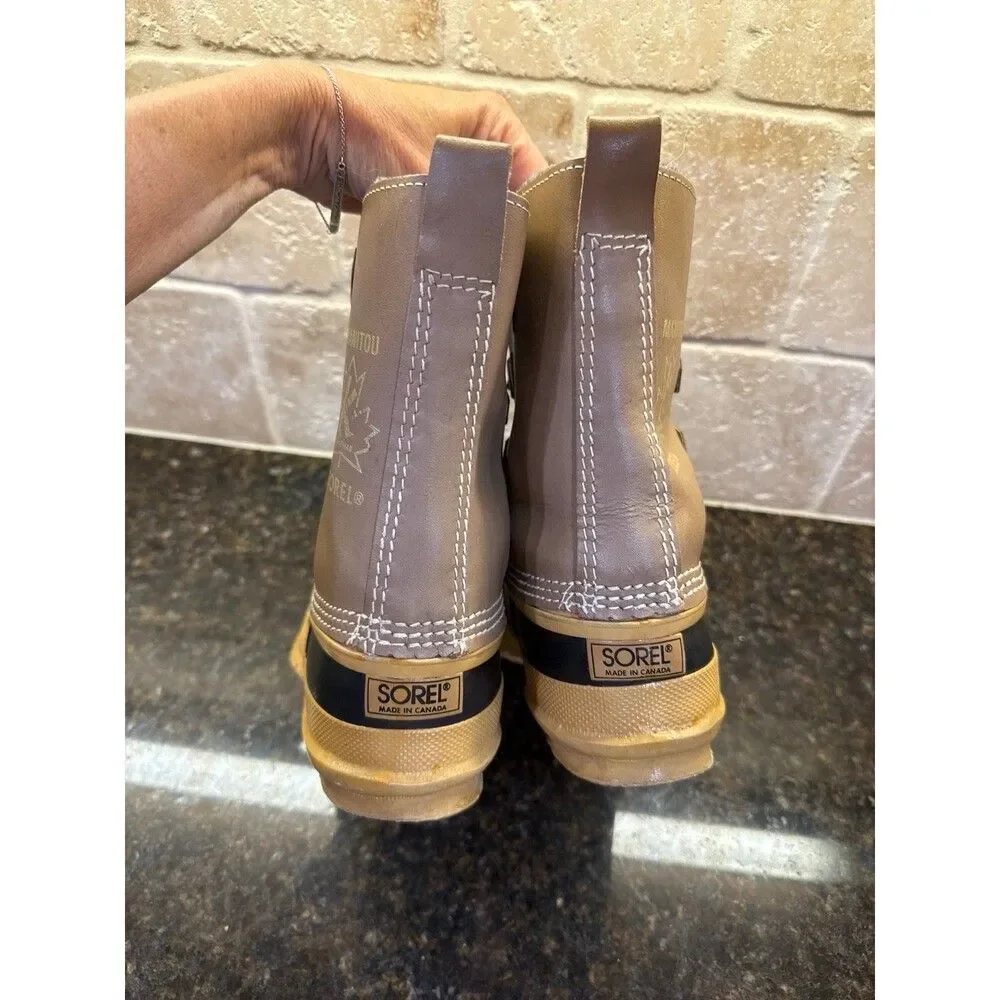 Sorel Vintage Manitou Boots with Liner Men’s 7 Women’s 9 EUC